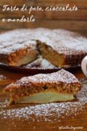 Torta di pere cioccolato e mandorle