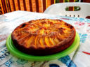 Torta con pesche e farina mandorle