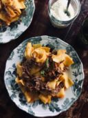 Slow Cooked Recipe : Ragù all'italiana di Manzo Con Pappardelle
