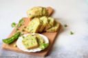 Mini cake con piselli e scamorza