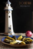 Dolmadakia o Dolmades (involtini di foglie di vite, versione cretese)