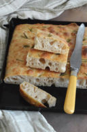 Focaccia semi integrale con impasto diretto