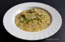 Risotto con coda di rospo e zucchine al profumo di crostacei