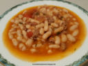 Fagioli con salsiccia in umido