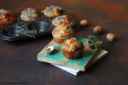 Muffin con zucca, gorgonzola e noci