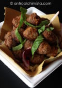 Polpette al Forno di Manzo, Cime di Rapa e Curry