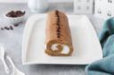Rotolo al caffè con gelato alla panna