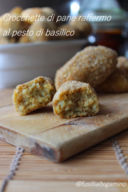 Crocchette di pane raffermo al pesto di basilico