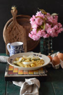 PASTA CON UOVO, ASPARAGI E ZAFFERANO