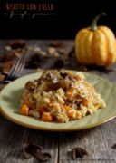 Risotto con zucca e funghi porcini