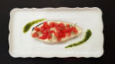 Pesce spada in salsa di erbe aromatiche e pomodorini