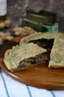 Torta rustica  con carciofi, sardine e zenzero