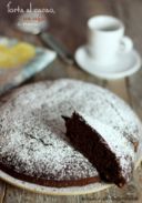 Torta al cacao, caffè e noci