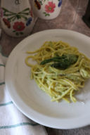 Tonnarelli con asparagi e gorgonzola