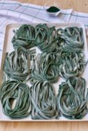 Tagliatelle alla spirulina fatti in casa