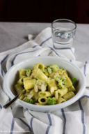 Mezze maniche con broccolo romanesco e taleggio