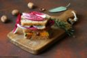 Sandwich con zucca, radicchio e gorgonzola