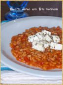 Risotto d'orzo con Feta marinata