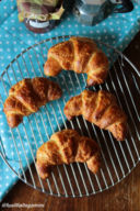 Croissant sfogliati con farina di avena