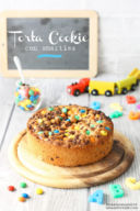 Torta cookie con smarties