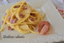 Spaghetti al prosciutto crudo in bianco