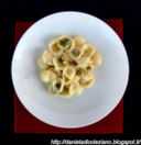 Orecchiette con gorgonzola , mascarpone e pistacchi