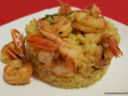 Risotto allo zafferano e gamberoni