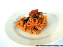 Fusilli al  kamut  con sugo  di moscardini.