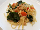 Linguine trafilate al bronzo con cavolo riccio e ceci