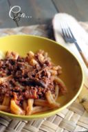 Caserecce con Ragù ai funghi e salsiccia