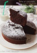 Torta al cioccolato con mele frullate