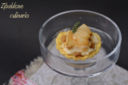 Tartellette con crema al Grana Padano e pere caramellate alla Malvasia DOC