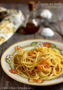 Linguine con baccalà e pomodorini gialli