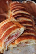 Strudel con Prosciutto di Praga, Patate e Mozzarella
