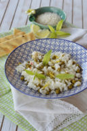 INSALATA DI RISO, PISELLI E FETA