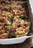 Zucchine Ripiene di Patate, Speck e Caprino Vaccino