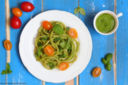 Pasta con pesto di basilico