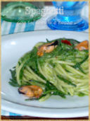 Spaghetti con salicornia e cozze