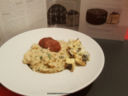 Risotto cremoso con formaggio Bluedessert alle erbe