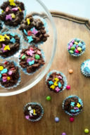 Chocolate rice krispie bites