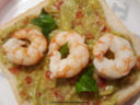 Guacamole e gamberoni