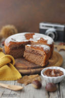 Torta versata alle castagne con crema di marroni