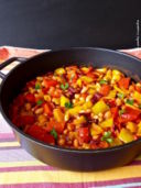 Chili vegetariano di fagioli misti