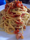 Spaghetti al pesto di zucchine