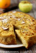 Torta di mele integrale con mandorle e arancia (senza burro, senza olio)