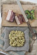 Risotto broccoli, gorgonzola e speck del Berlinghetto