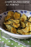 Chips di zucchine cotte al forno