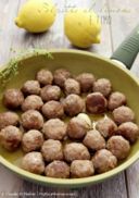 Polpette al limone e timo