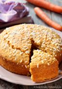 Torta di carote con arancia e cocco (senza uova, senza burro)