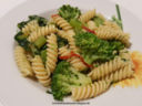 Pasta fusilli con broccolo e peperoncino